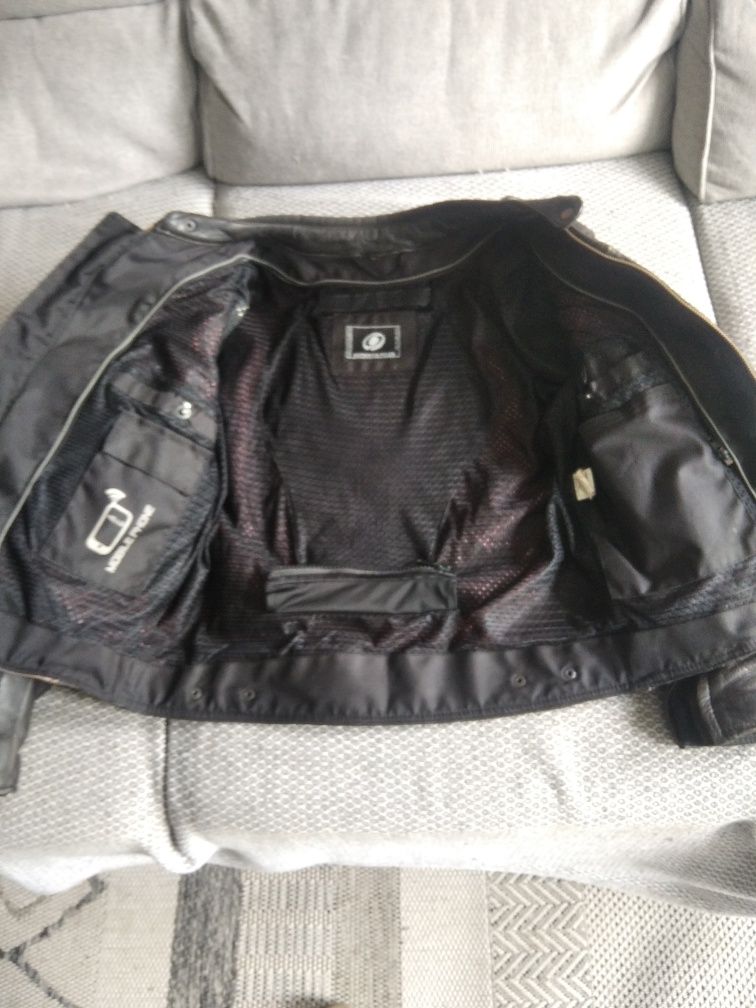 Blusão cabedal motard casa das peles