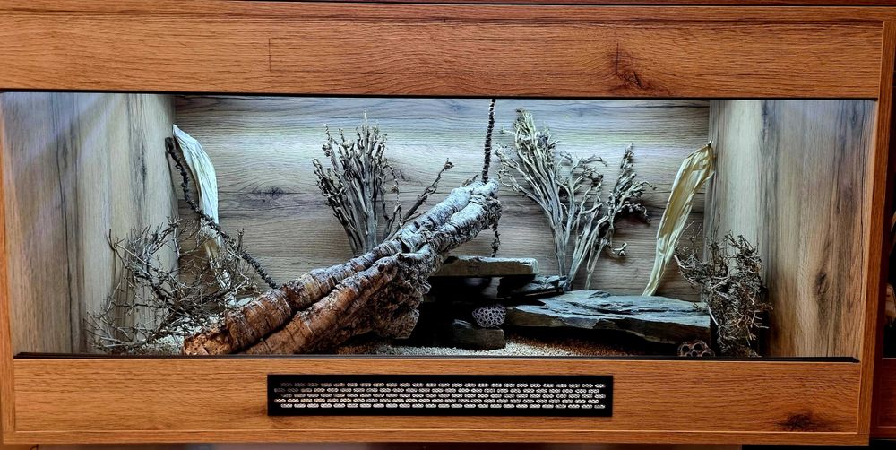 Terrarium 120x60x60 dla agamy gekona jaszczurki legwana węża