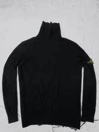 Stone Island wełniany ciely golf z patką L/XL