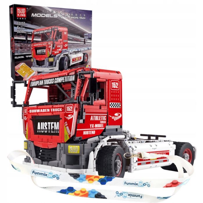 Klocki 2638 el. Wyścigowa ciężarówka technic Mould King 13152