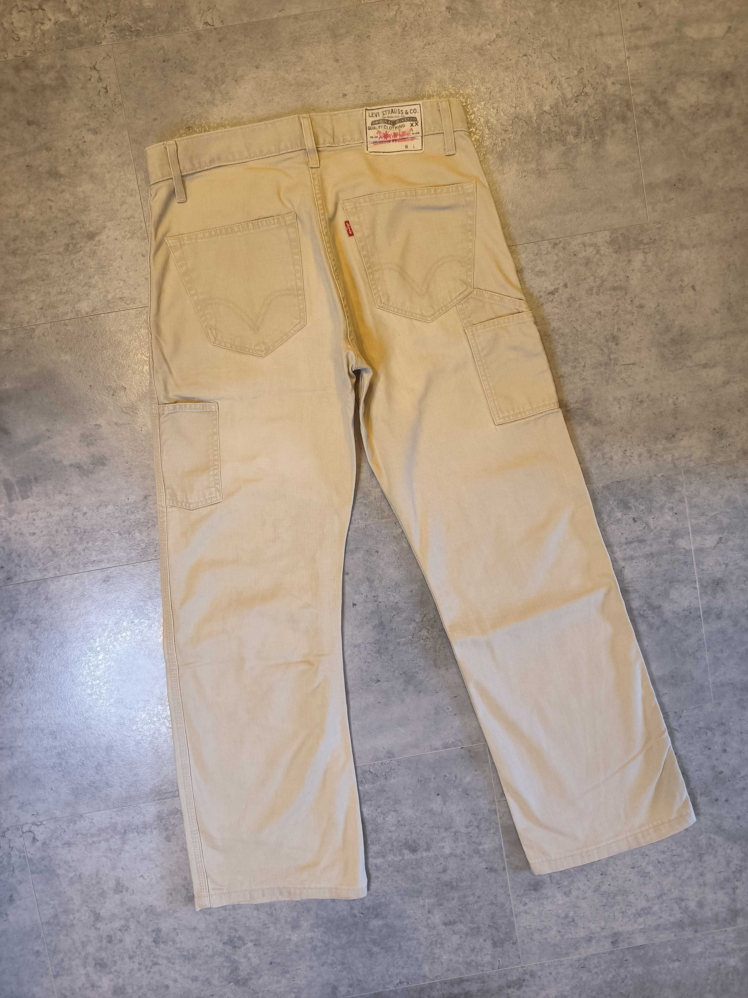 Spodnie Levi's Cargo Beżowe Vintage