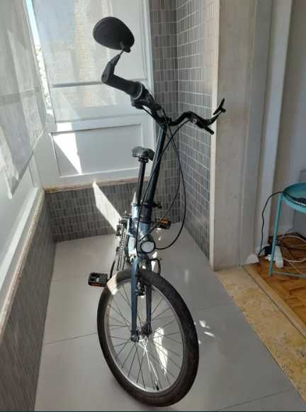Bicicleta dobravel com mudanças