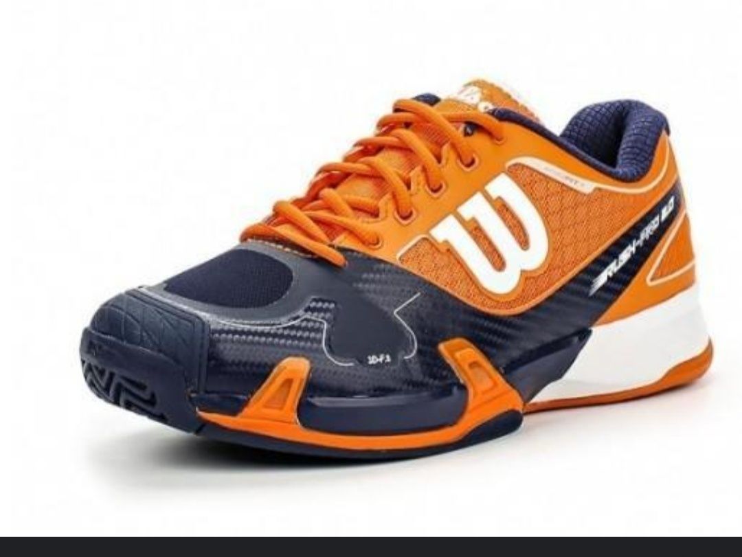 Тенісні кросівки чоловічі Wilson Rush Pro 2.0 clementine/navy/white