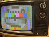Stary telewizor kineskopowy 14" Sanyo CTP2200 retro kolorowy sprawny