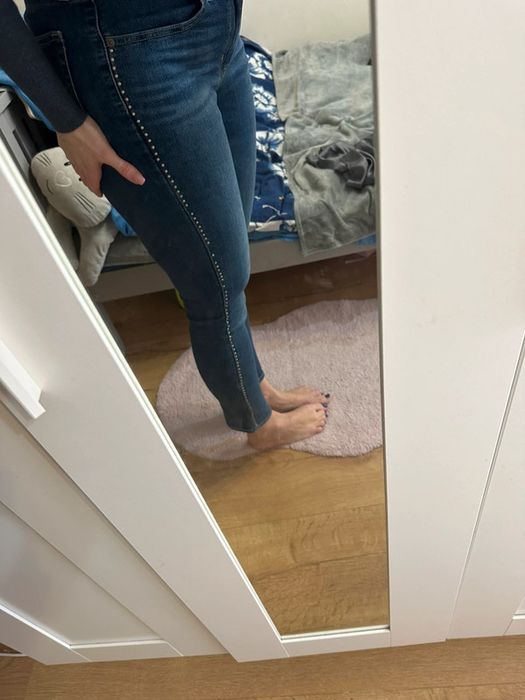 Jeansy z wysokiem stanem rurki Levis W29/L30