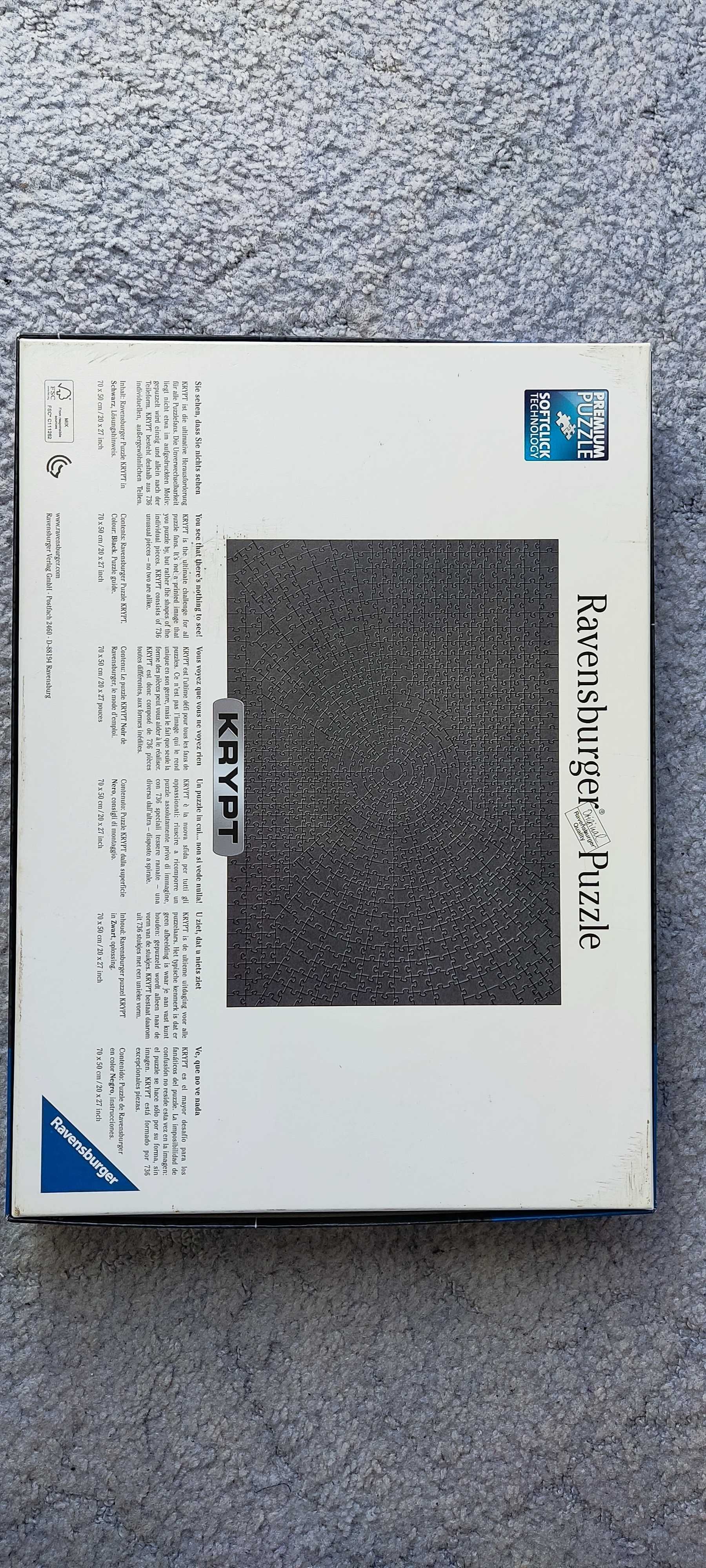 Puzzle Ravensburger krypt czarne