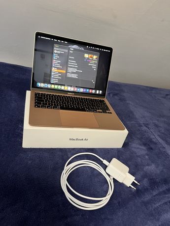 Apple MacBook Air 13 m1 złoty stan sklepowy TRANSPORT