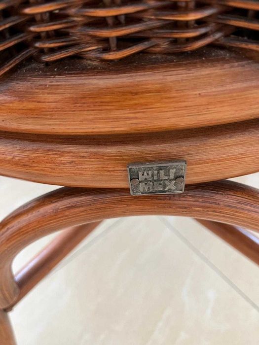 Stół okrągły rozkładany i krzesła WILIMEX