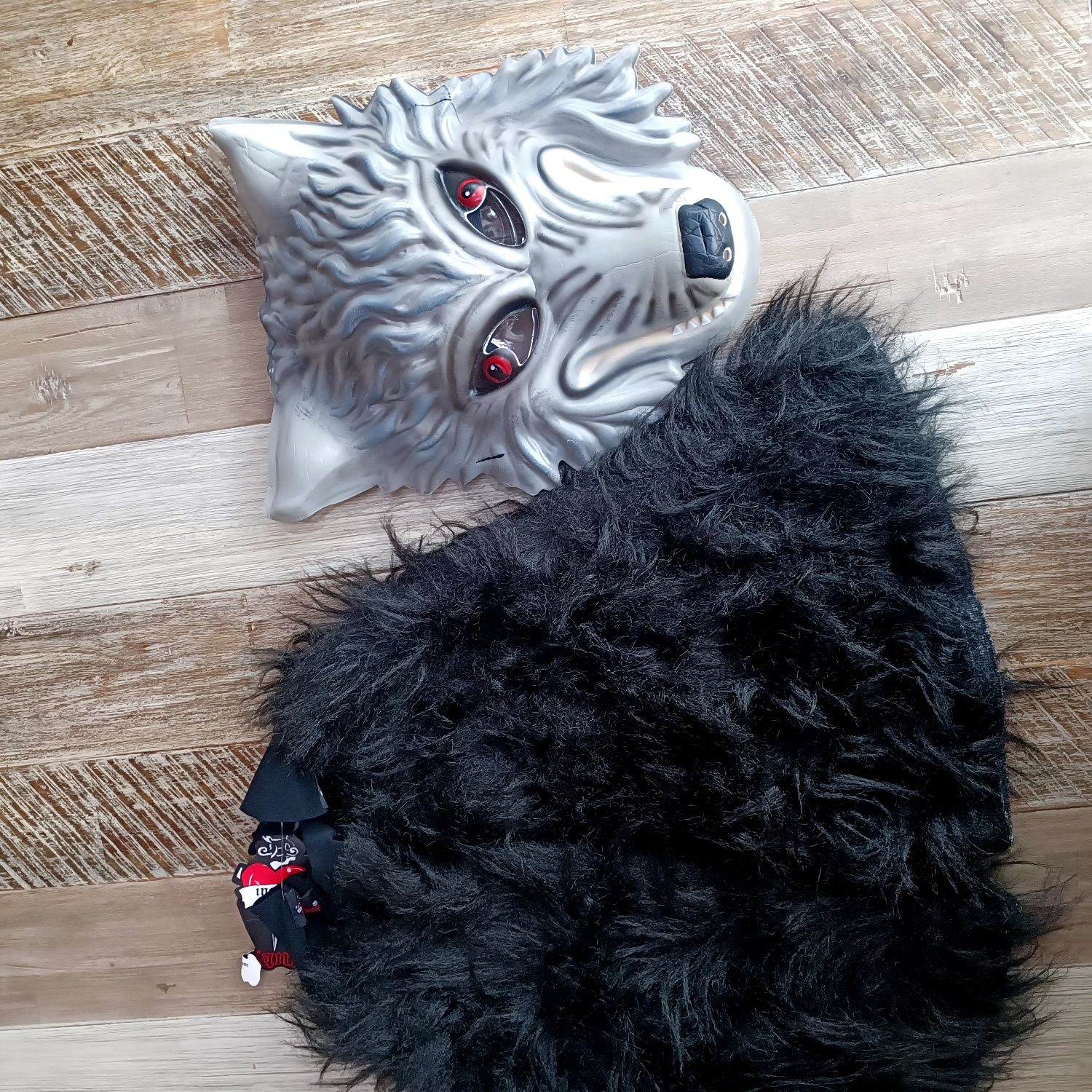 Przebranie kostium wilk maska i rękawy dla dorosłych