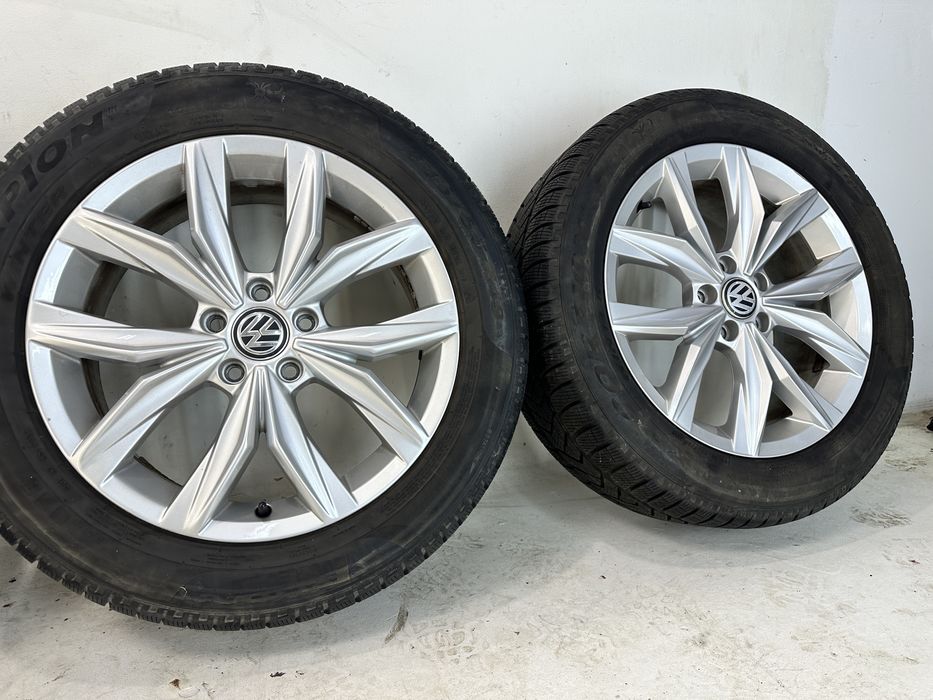 VW Tiguan II koła felgi 18’’ 5x112 ET43 opony Pirelli 235/55/18 zima