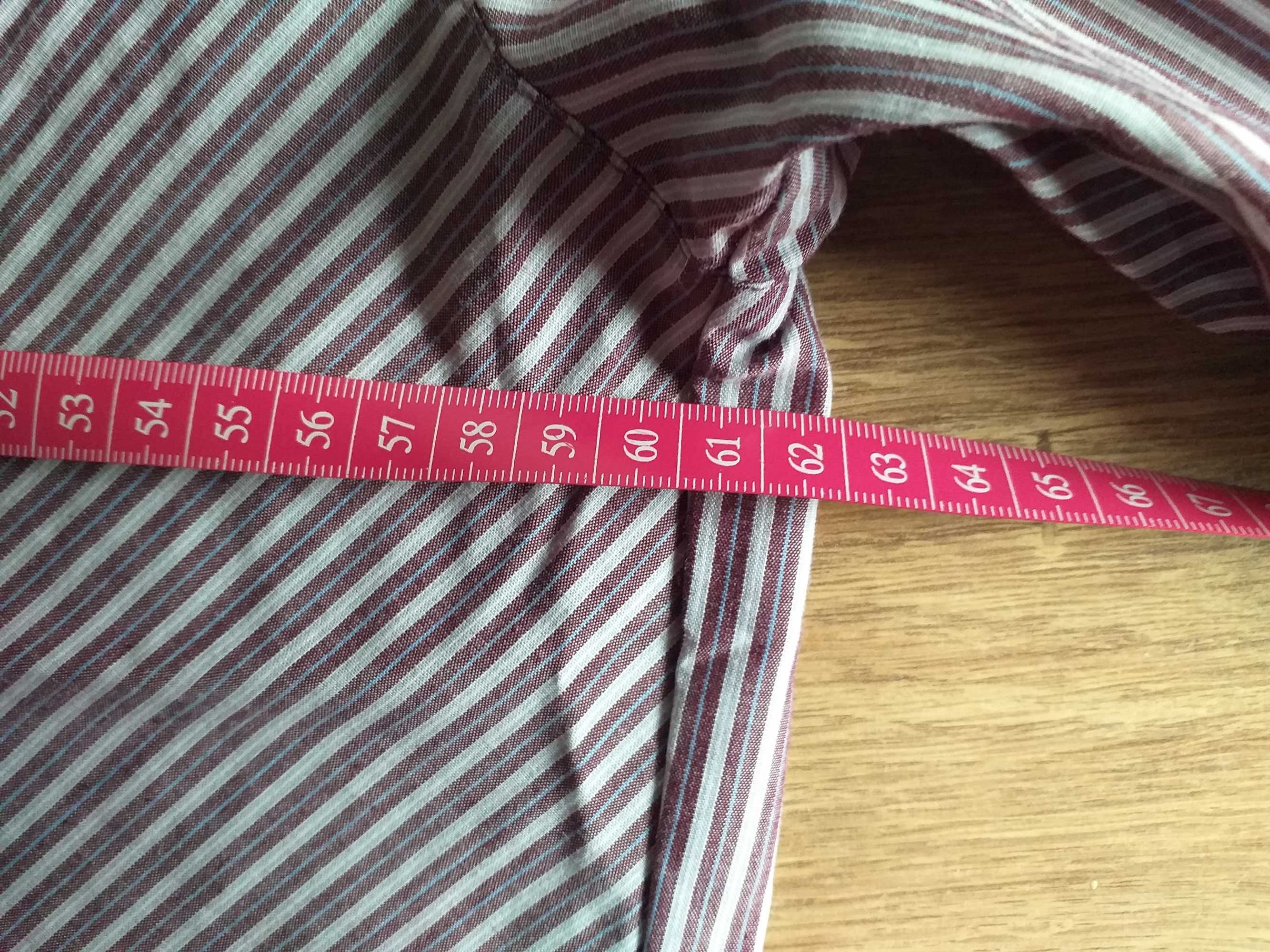 Koszula w fioletowe paski 41 L/XL