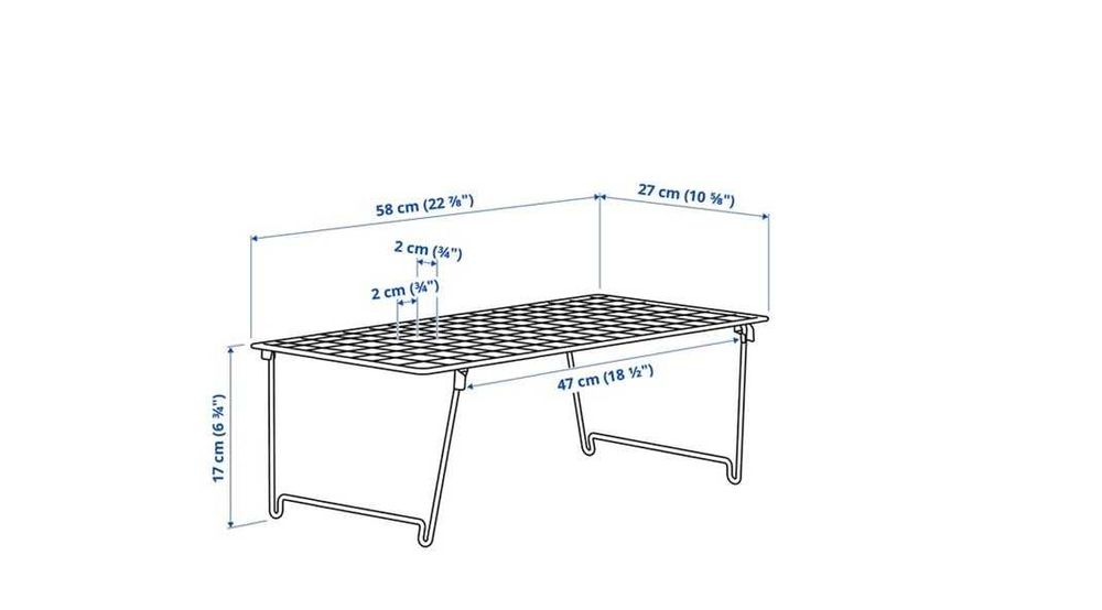 Sapateira em metal Ikea