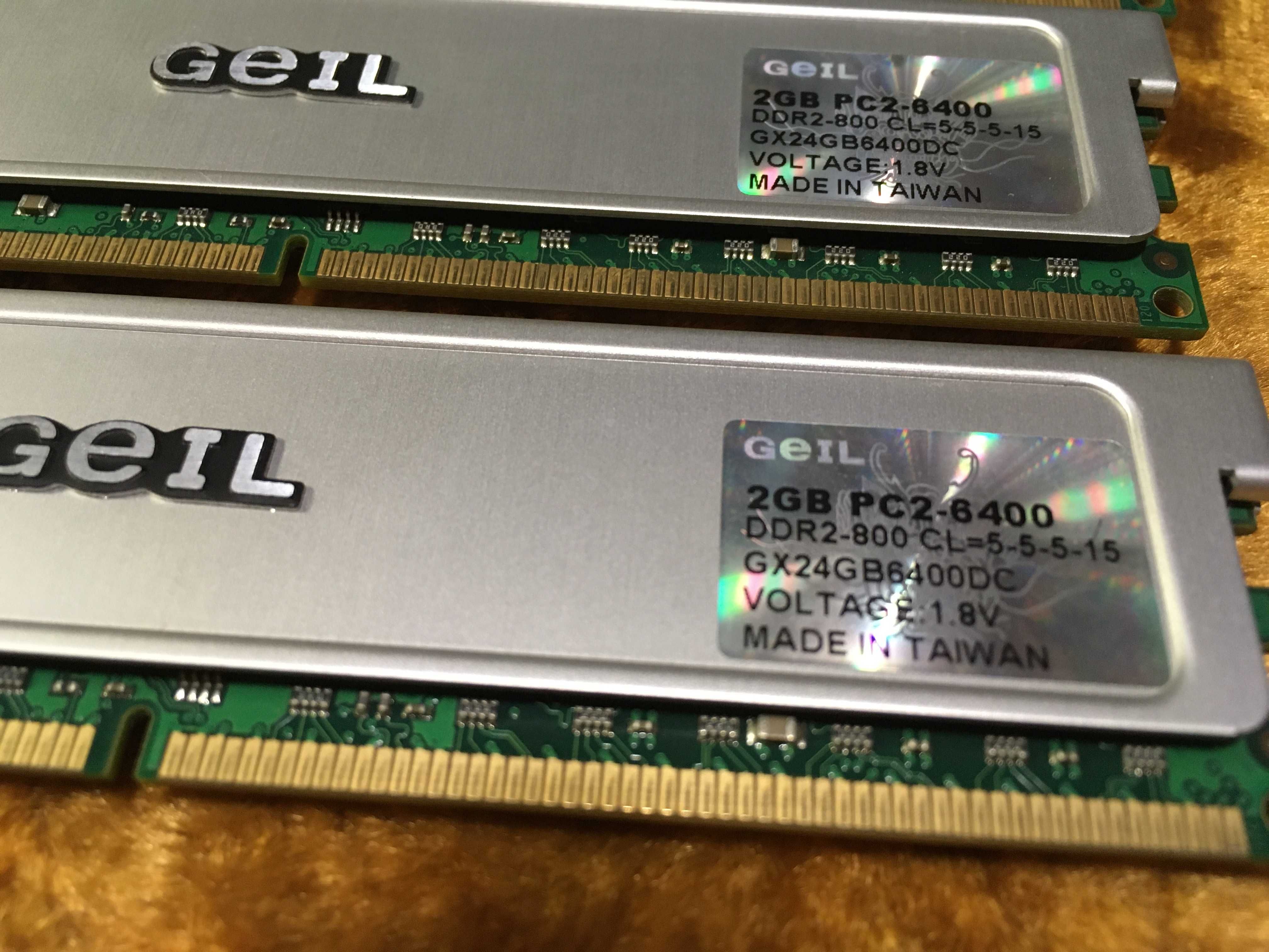 3x Pamięć ram Geil 2gb pc2-6400 ddr2-800