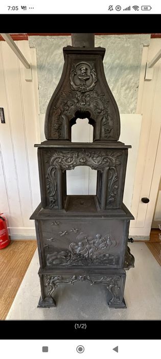 Kominek norweski Ulefos 1766 , 3 piętrowy. 14 KW!!!
