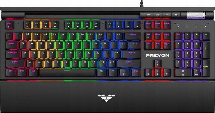 Klawiatura Gamingowa Preyon Long Scratch Outemu Brown Mechaniczna Rgb