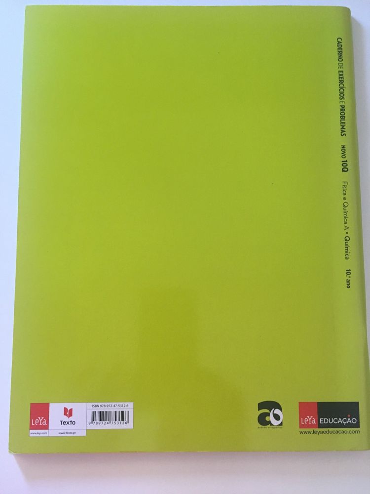 Caderno de exercícios e problemas Quimica 10 ANO