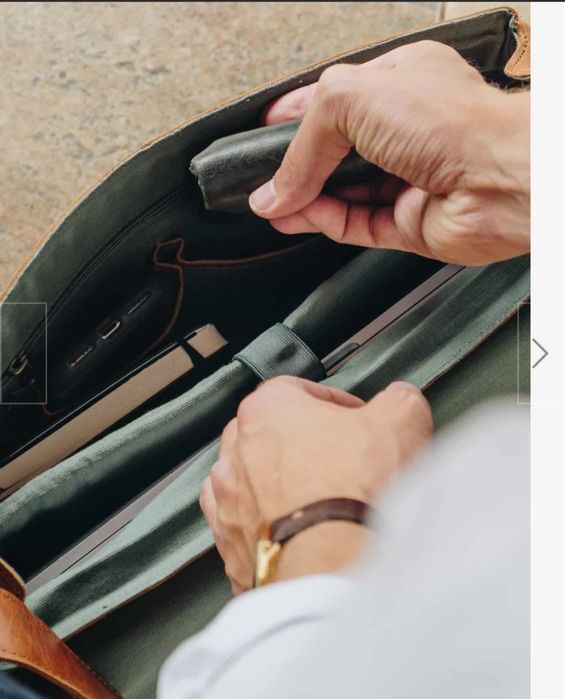 Чоловіча шкіряна сумка через плече Holzricter Berlin