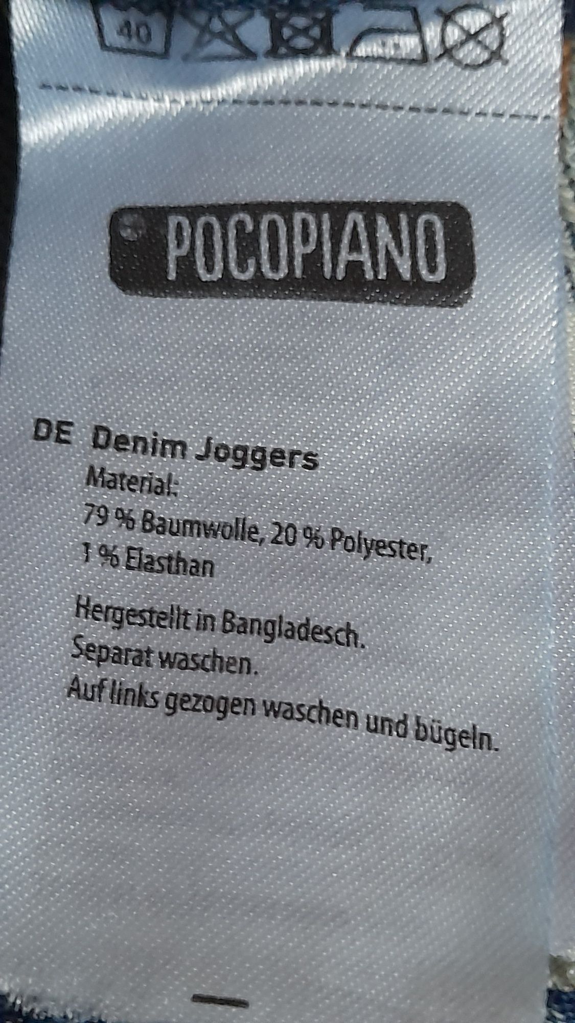 Spodnie Jeansy Enjoy Denim Joggersy chłopięce Pocopiano roz.128. .