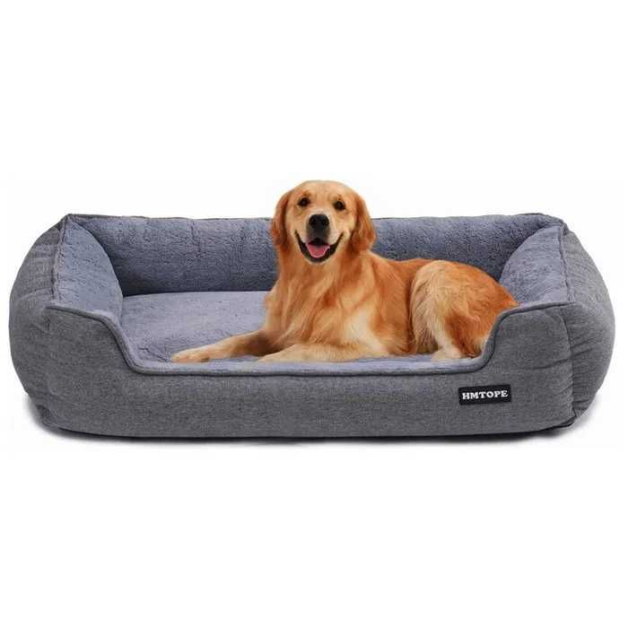 Legowisko dla Psa HMTOPE XL 110x86cm Szare - Komfort i Styl!