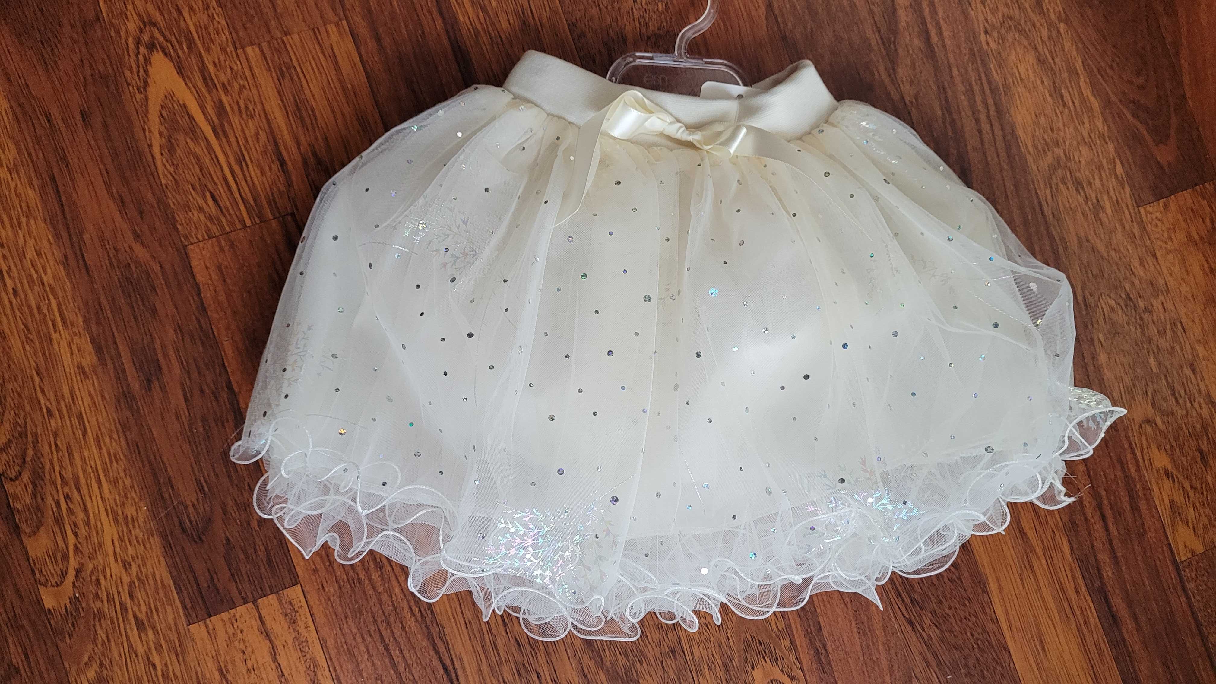 Spódniczka tiulowa spódnica kremowa urodziny Wróżkicia Koci Domek Gabi