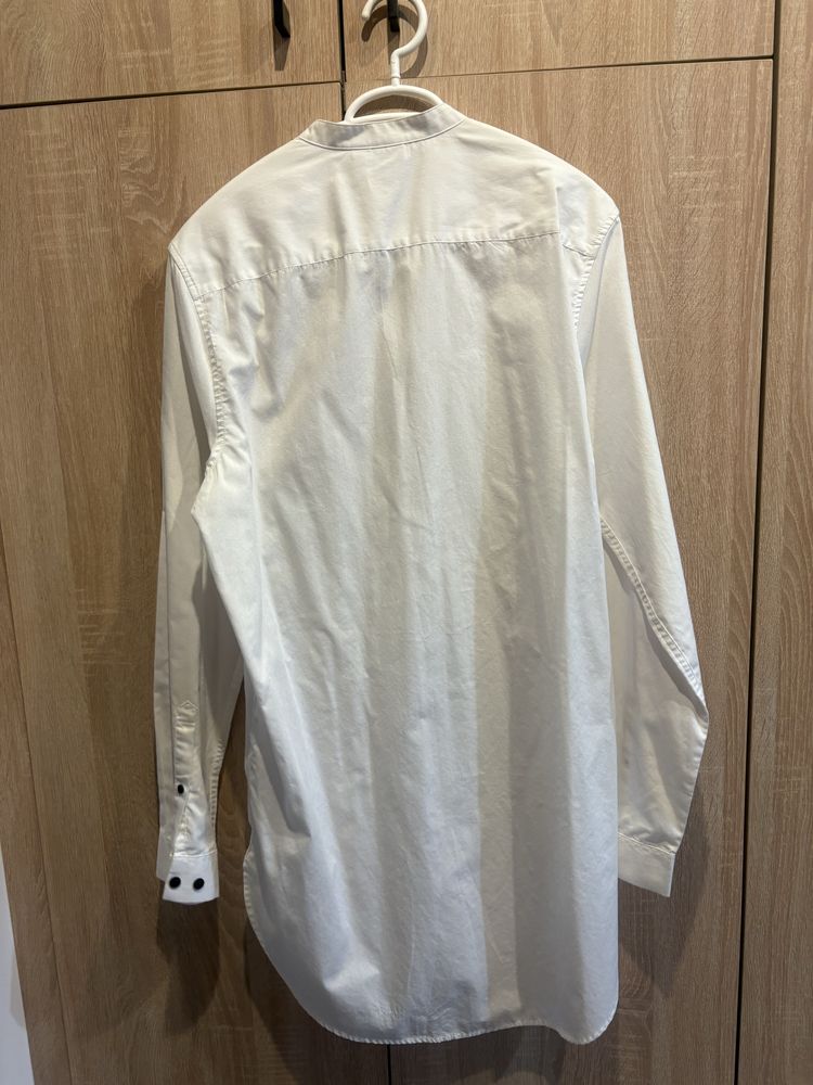 Biała elegancka koszula długa ze stójką asos r. M jak nowa