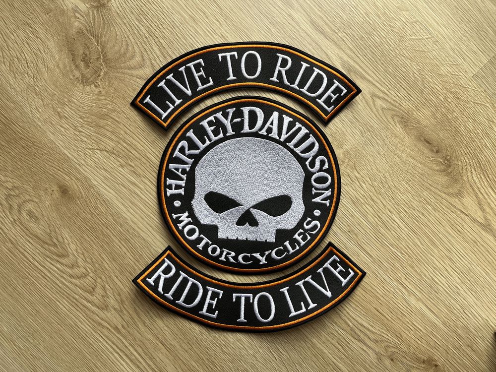 Naszywka Harley Davidson z 3 części