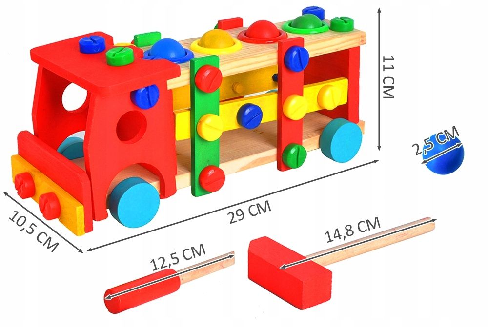 Klocki Narzędzia Drewniane Warsztat Dla Dzieci Y61
