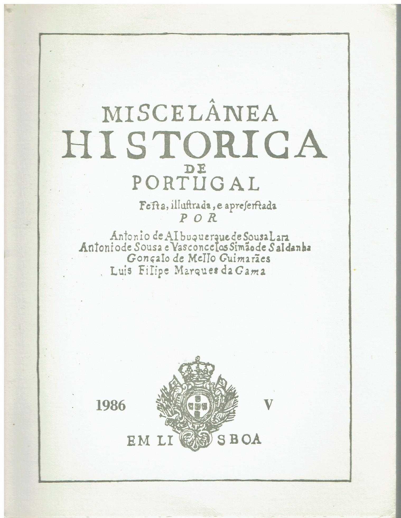 7396
	
Miscelânea histórica de Portugal /