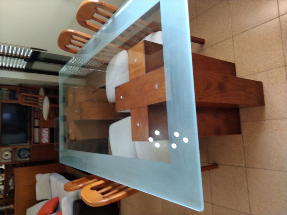 Mesa sala em vidro