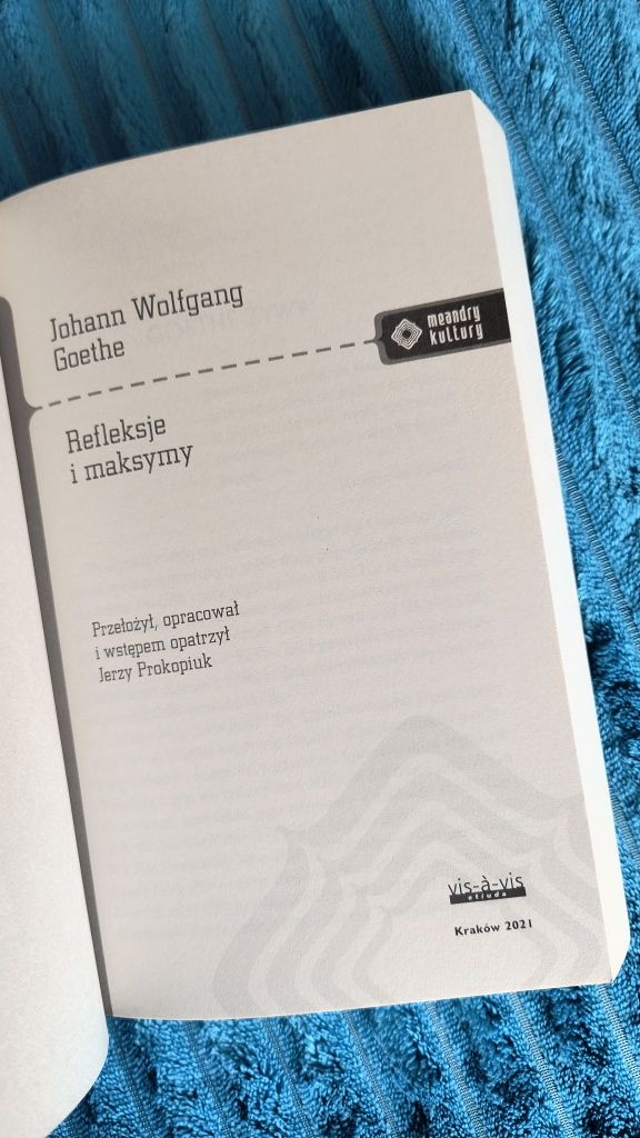Refleksje i maksymy Johann Wolfgang Goethe