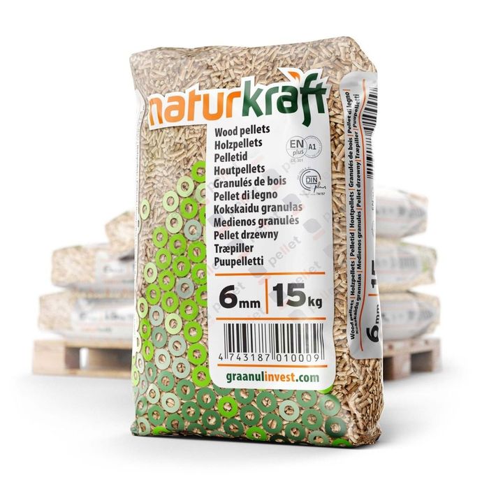 Pellet , pellet NATUR KRAFT , pellet iglasty, pellet drzewny, pellet E
