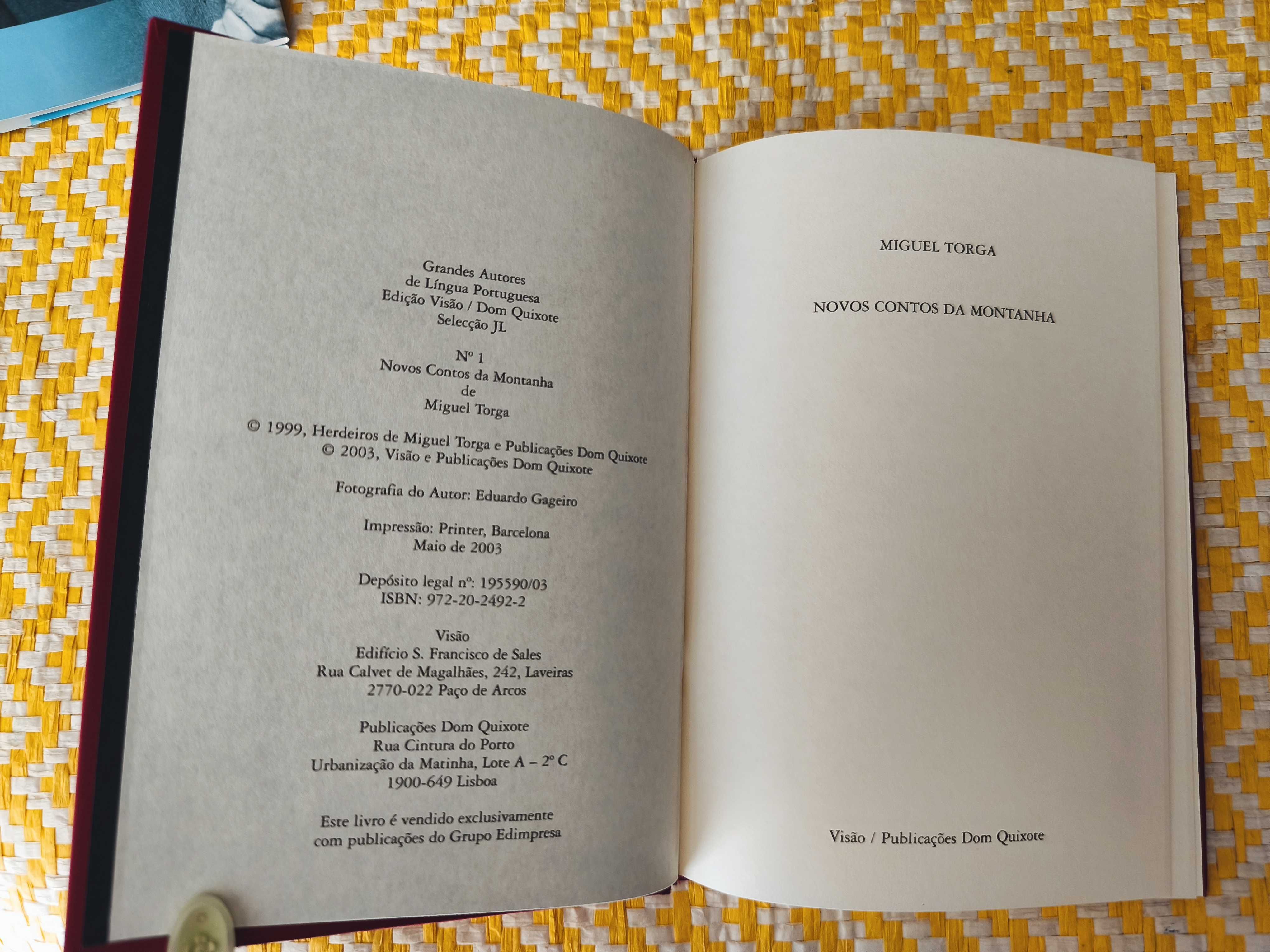 Novos Contos da Montanha - 
Miguel Torga