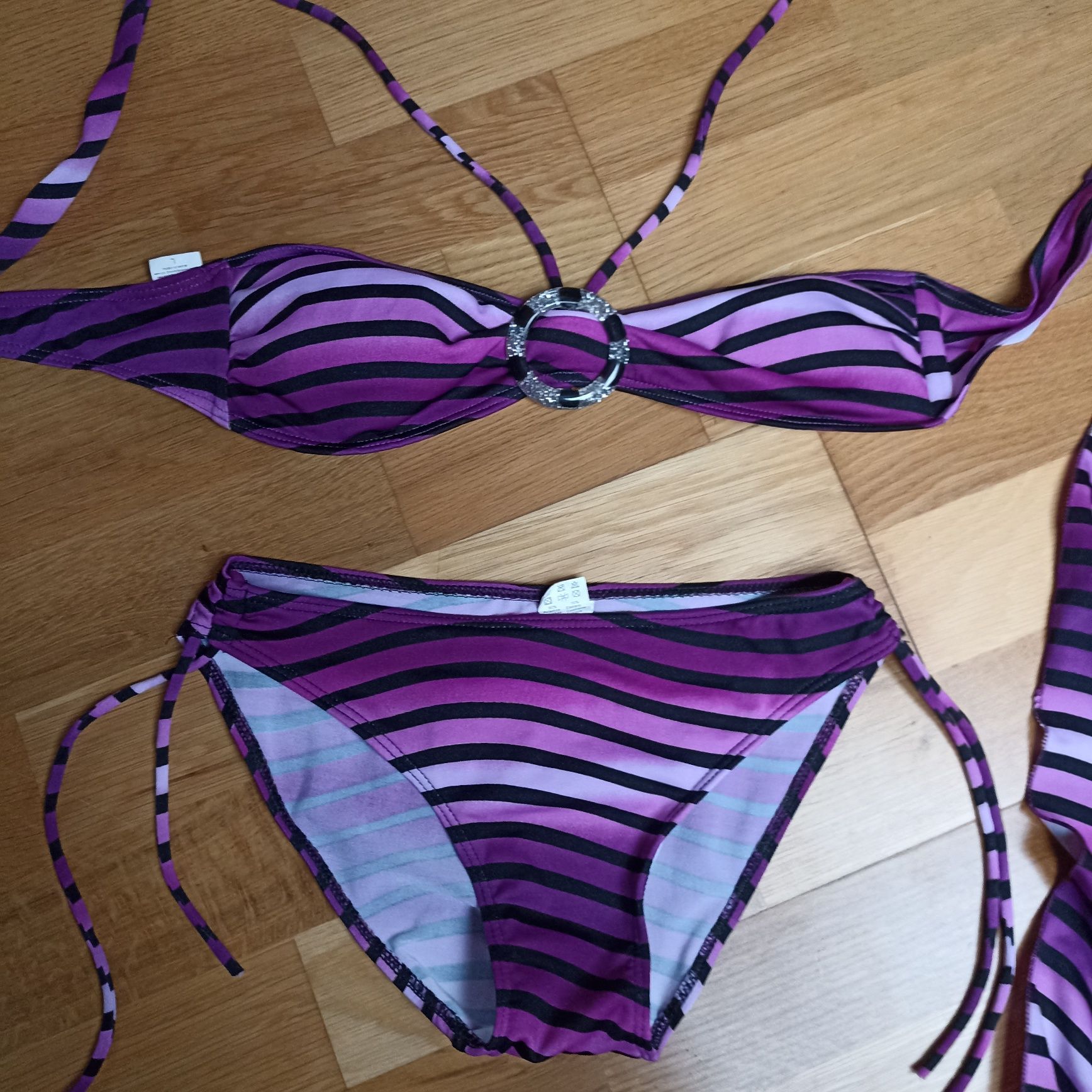 Bikini damskie L fioletowe