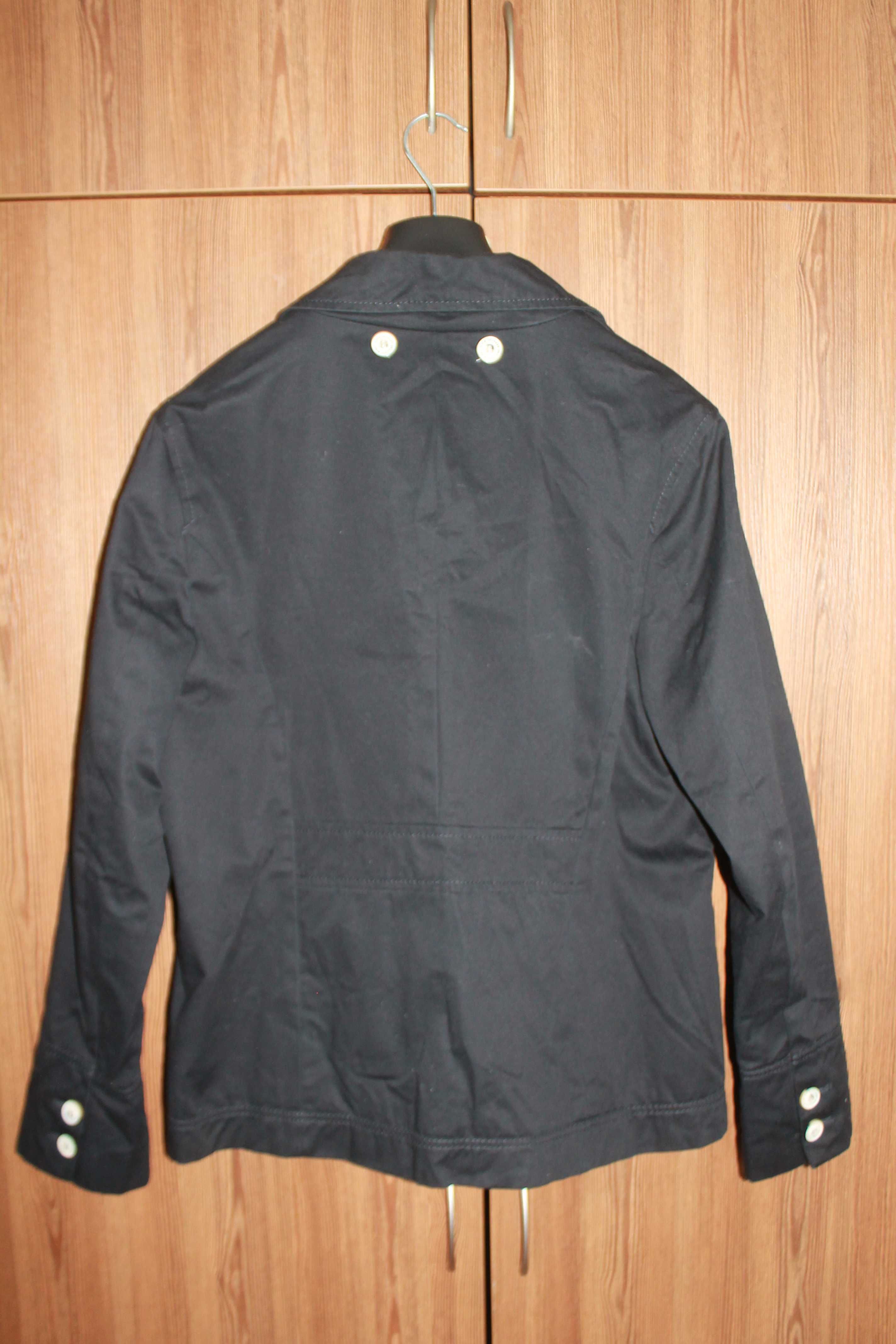 Мужской черный пиджак бушлат Zara Denim. Размер L (48-50)