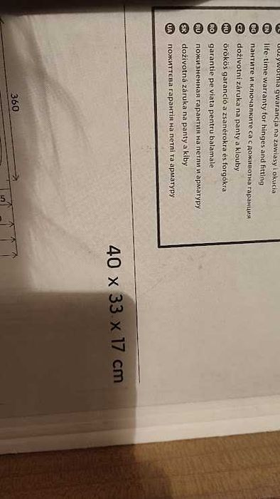 Szafka z umywalką 40cm nowa KOŁO