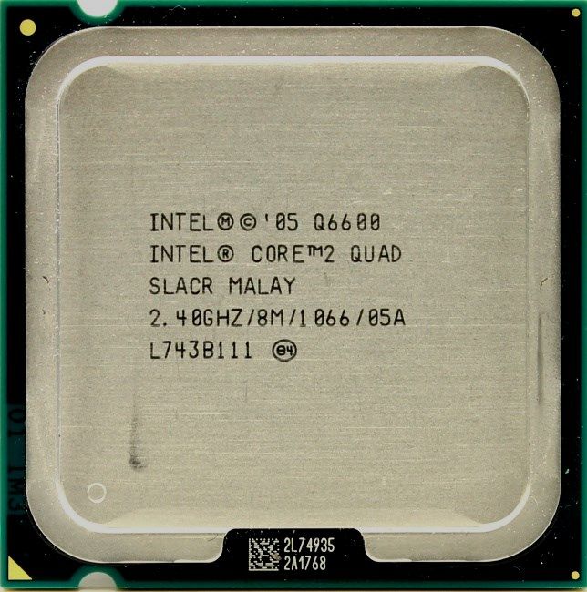 Четырехядерный Intel Q6600 2.4 Ghz, s775