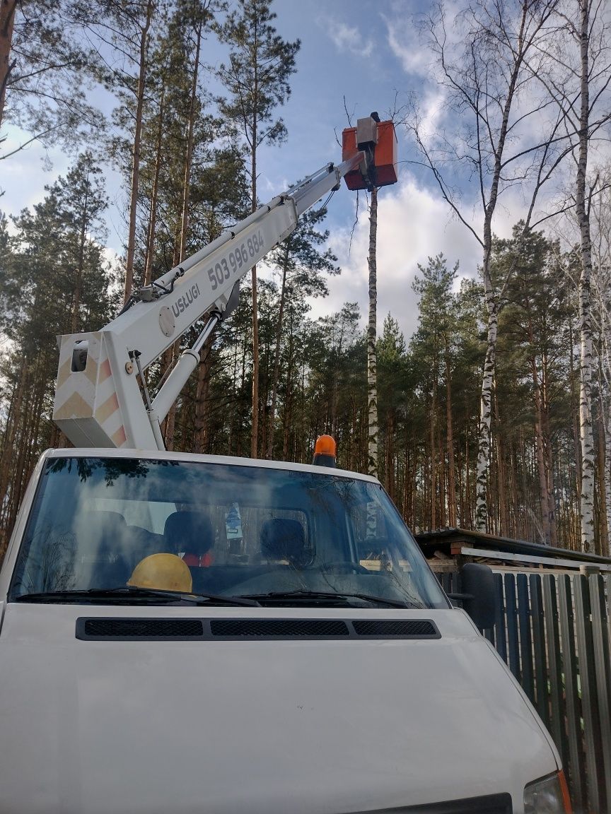 Podnośnik koszowy wynajem z operatorem Warszawa i okolice usługi