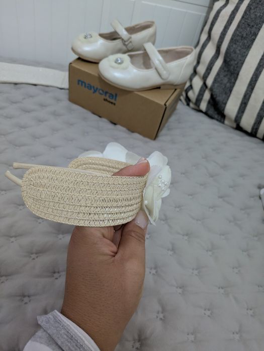 Roupa e sapatos batizado cerimónia menina 4 anos Mayoral