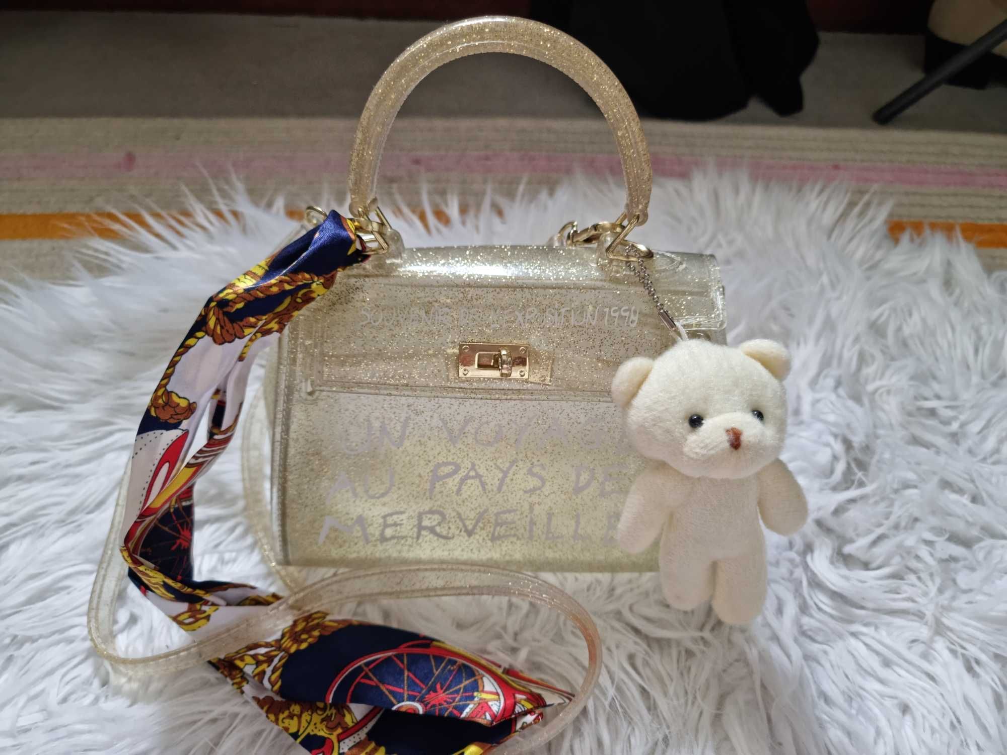 Bolsa glitter tiracolo