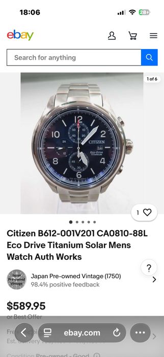 Zegarek Citizen b612