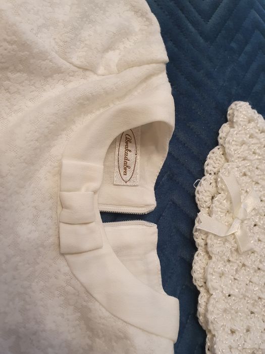 komplet ubranek na chrzest  dziewczynka Abrakadabra 62cm