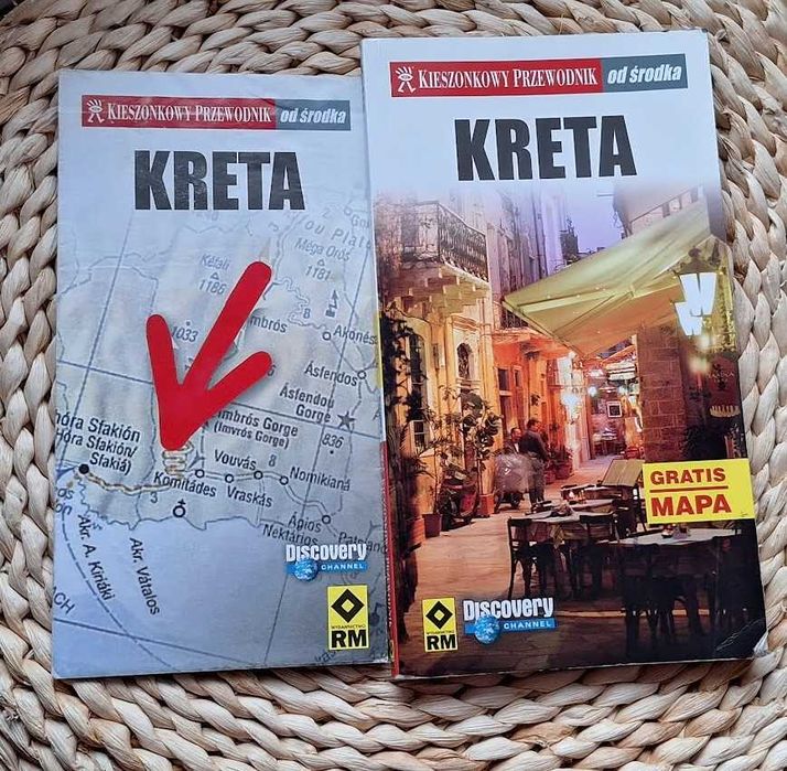 Kieszonkowy przewodnik turystyczny Kreta Grecja duża mapa Discovery