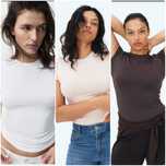 H&m футболка xs,s,m,l,xl різні кольори в стилі skims