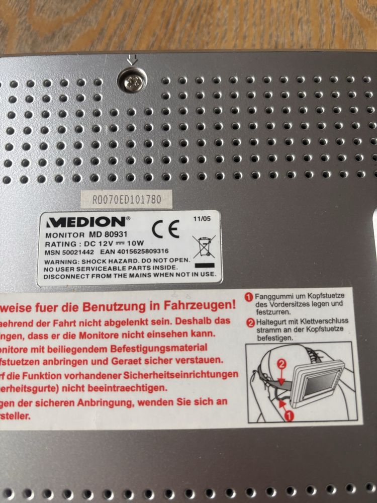 Monitor samochodowy