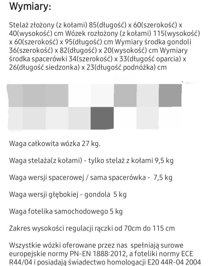 Wózek dziecięcy, gondola,spacerówka, nosidełko 3w1