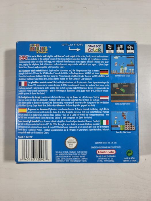 Super Mario Bros. Deluxe gameboy color