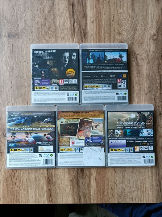 Zestaw gier na PS3 (Pięć tytułów)