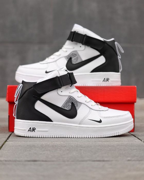 Чоловічі зимові хутряні кросівки Nike білі | кросівки найк