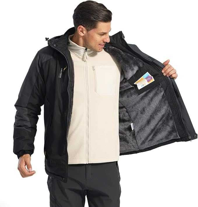 Nowa męska kurtka / parka / soft shell /zimowa /R-L/KEFITEVD !A1003-A!