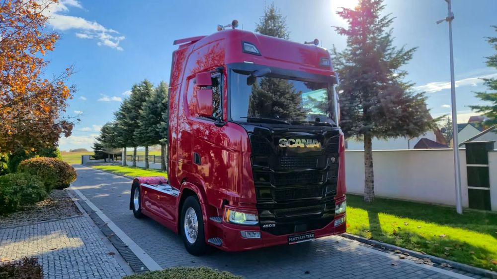 Scania SCANIA///S450///2022///STANDARD/// RETARDER///KLIMATYZACJA POSTOJOWA/// FULL LED///NAWIGACJA///ALUFELGI/// ZABUDOWY MIĘDZYOSIOWE///WAGA/// PERFEKCYJNY STAN